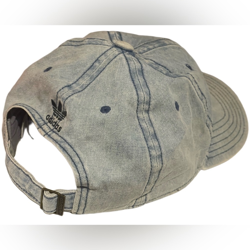 Adidas distressed jeans hat w Velcro adjuster - Picture 2 of 2
